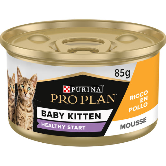 Purina Pro Plan Baby Kitten Mousse Healthy Start, Wet Cat Food, rich in Chicken 85g
