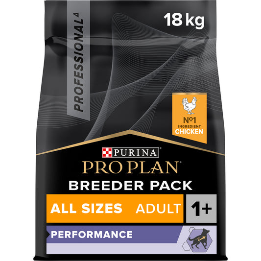 Purina Pro Plan Performance Adult All Size Dry Dog food with Chicken, 18 kg