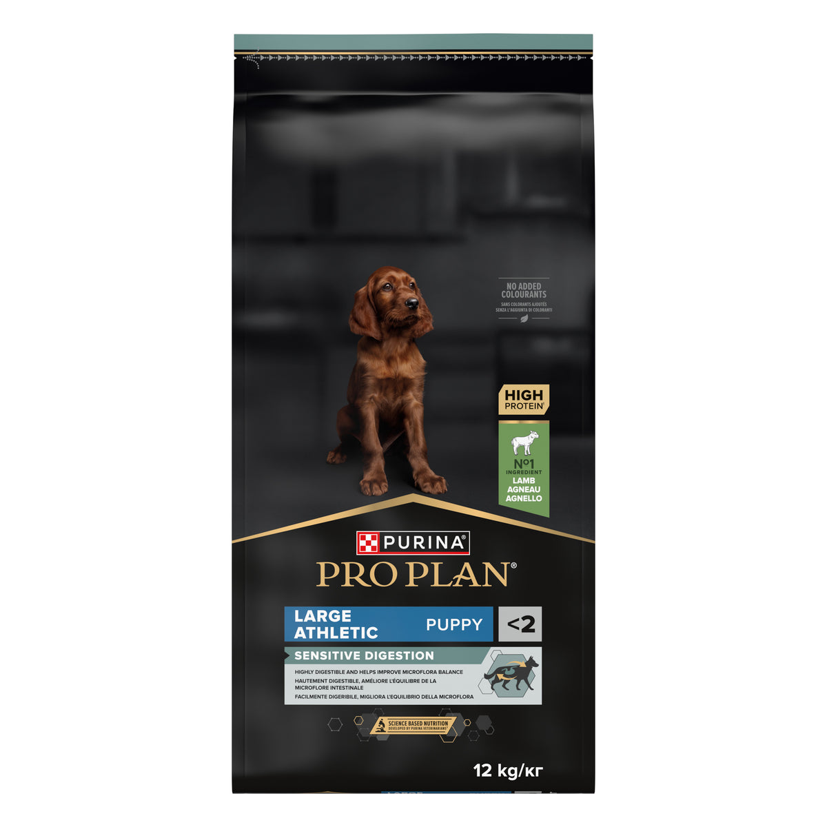 Purina Pro Plan Large Athletic Puppy, Dry Dog Food with Lamb, 12 kg