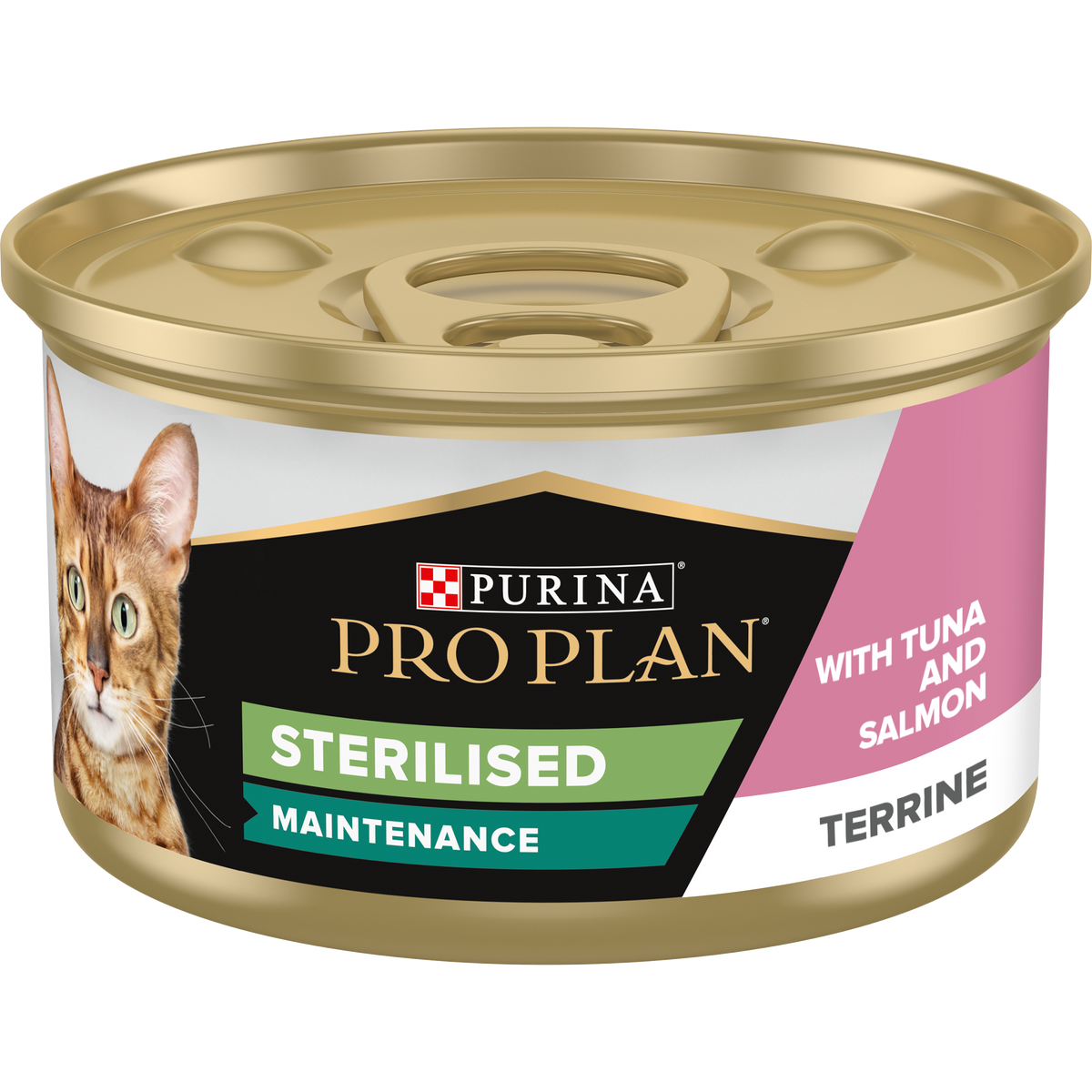 Purina Pro Plan Adult Sterilised Maintenance, Wet Cat Food, Terrine with Salmon and Tuna 85g