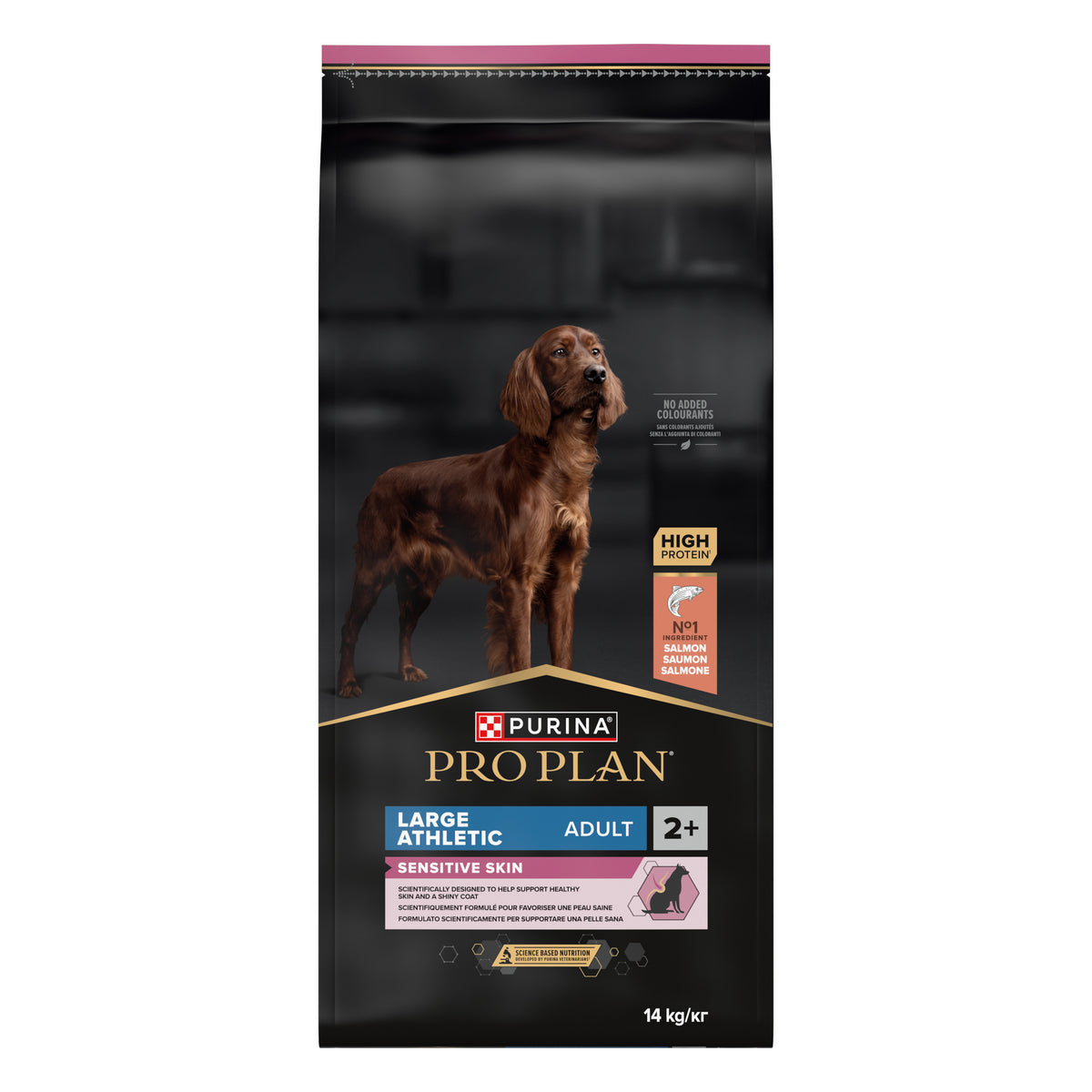 Purina Pro Plan Large Athletic Adult Sensitive Skin, Dry Dog food with Salmon, 14 kg