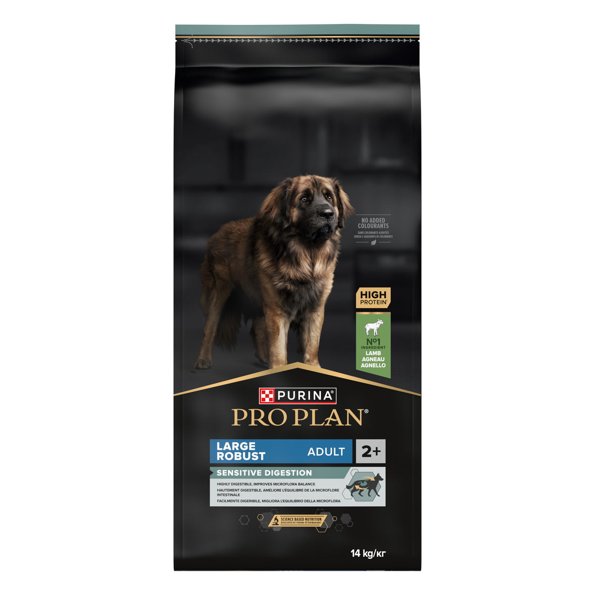 Purina Pro Plan Large Robust Adult Sensitive Digestion, Dry Dog food with Lamb, 14 kg