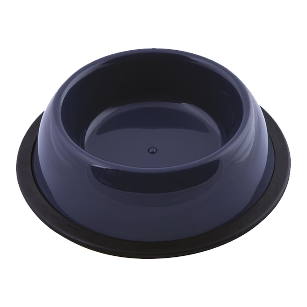 Georplast Silver Antislip Plastic Pet Bowl