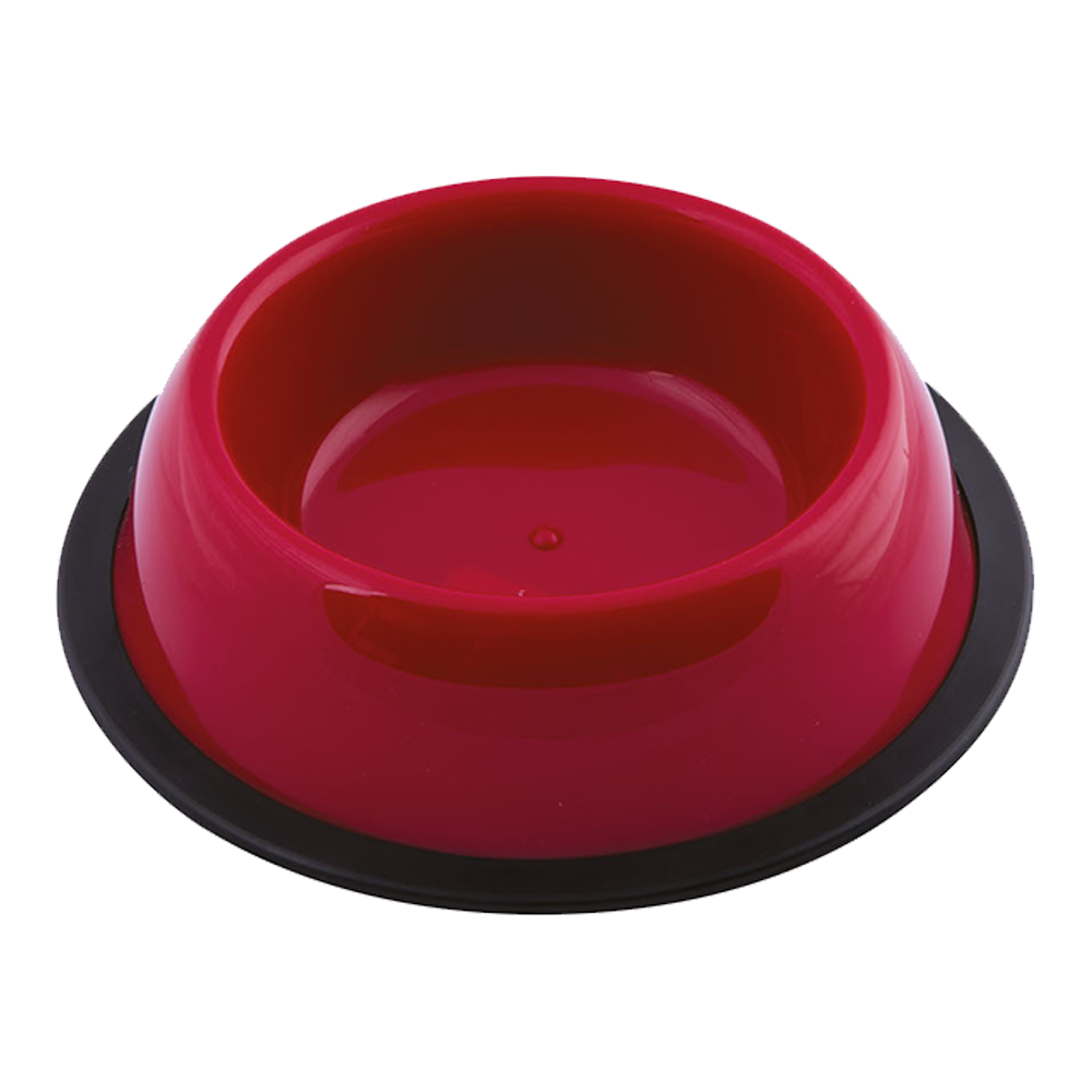Georplast Silver Antislip Plastic Pet Bowl