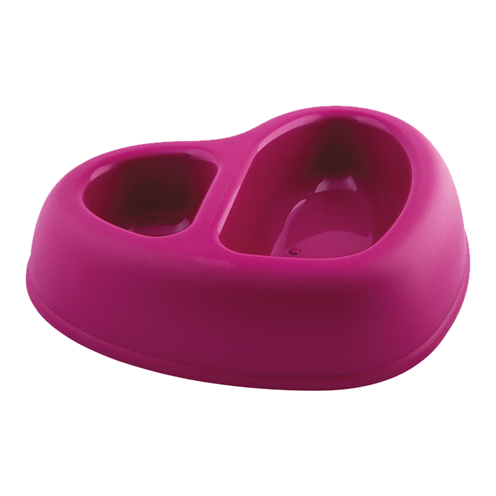 Georplast That’s Amore Double Plastic Pet Bowl