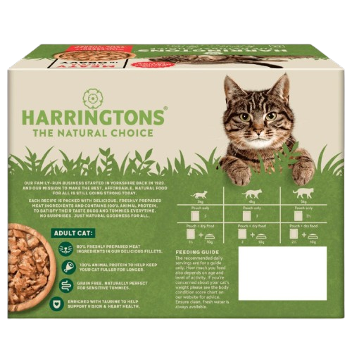 Harringtons Meat Fillets in Gravy Adult Wet Cat Food 85g / Pouch