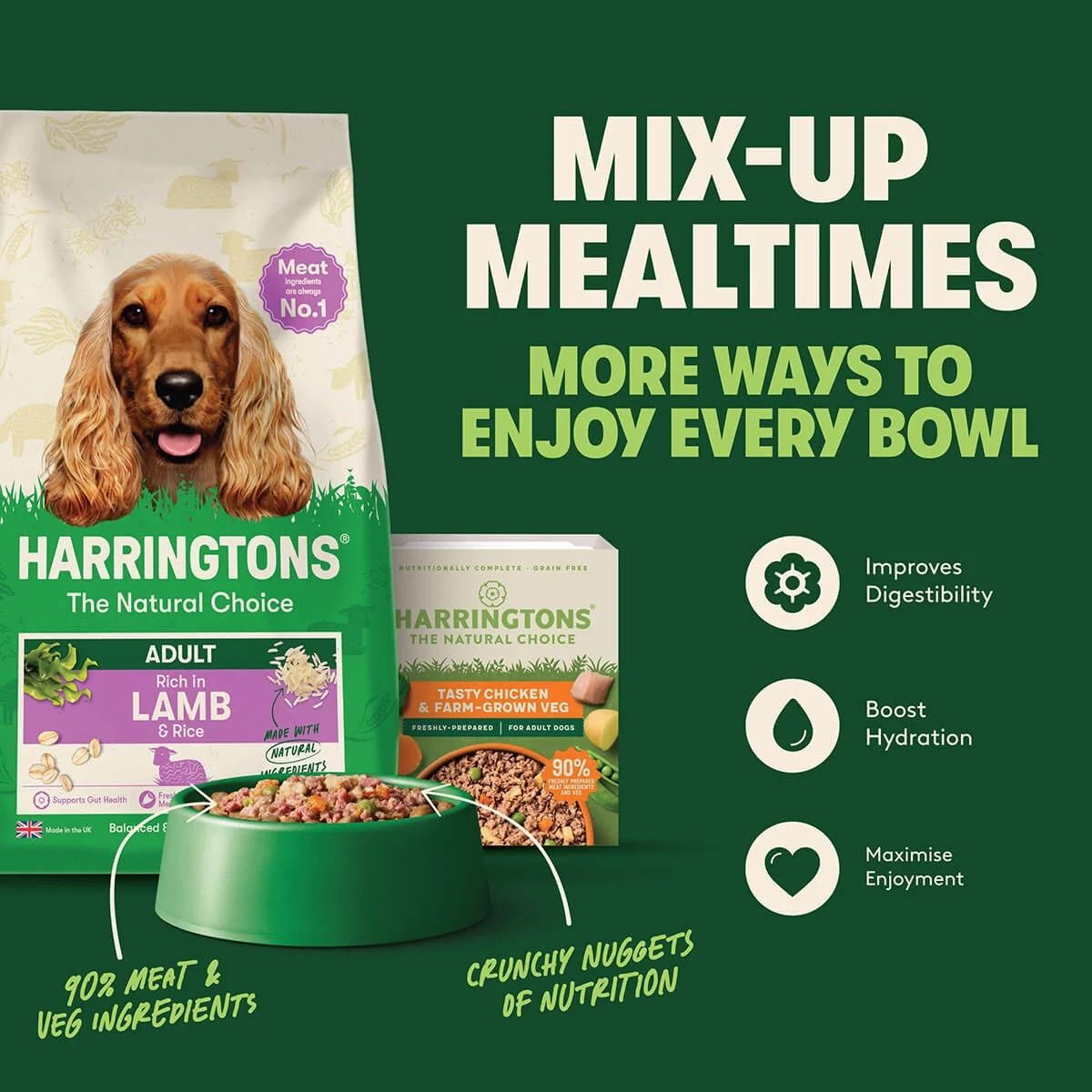 Harringtons Complete Lamb & Rice Adult Dry Dog Food 1.7KG