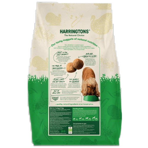 Harringtons Complete Turkey with Veg Adult Dry Dog Food 1.7KG
