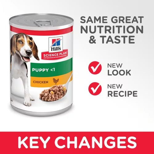 Hill’s Science Plan Puppy Wet Food With Chicken (12x370g)