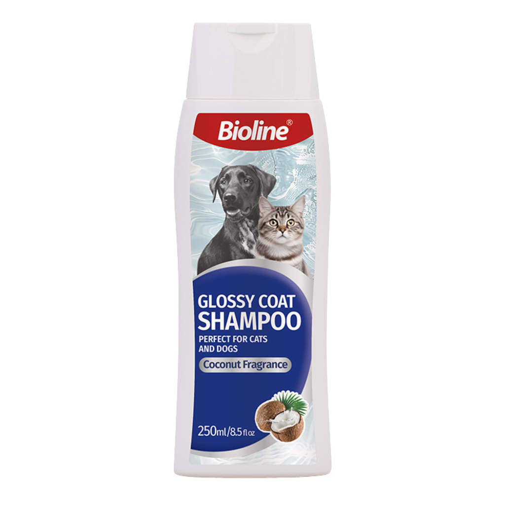 Bioline Glossy Coat Shampoo for Dogs & Cats 250ml