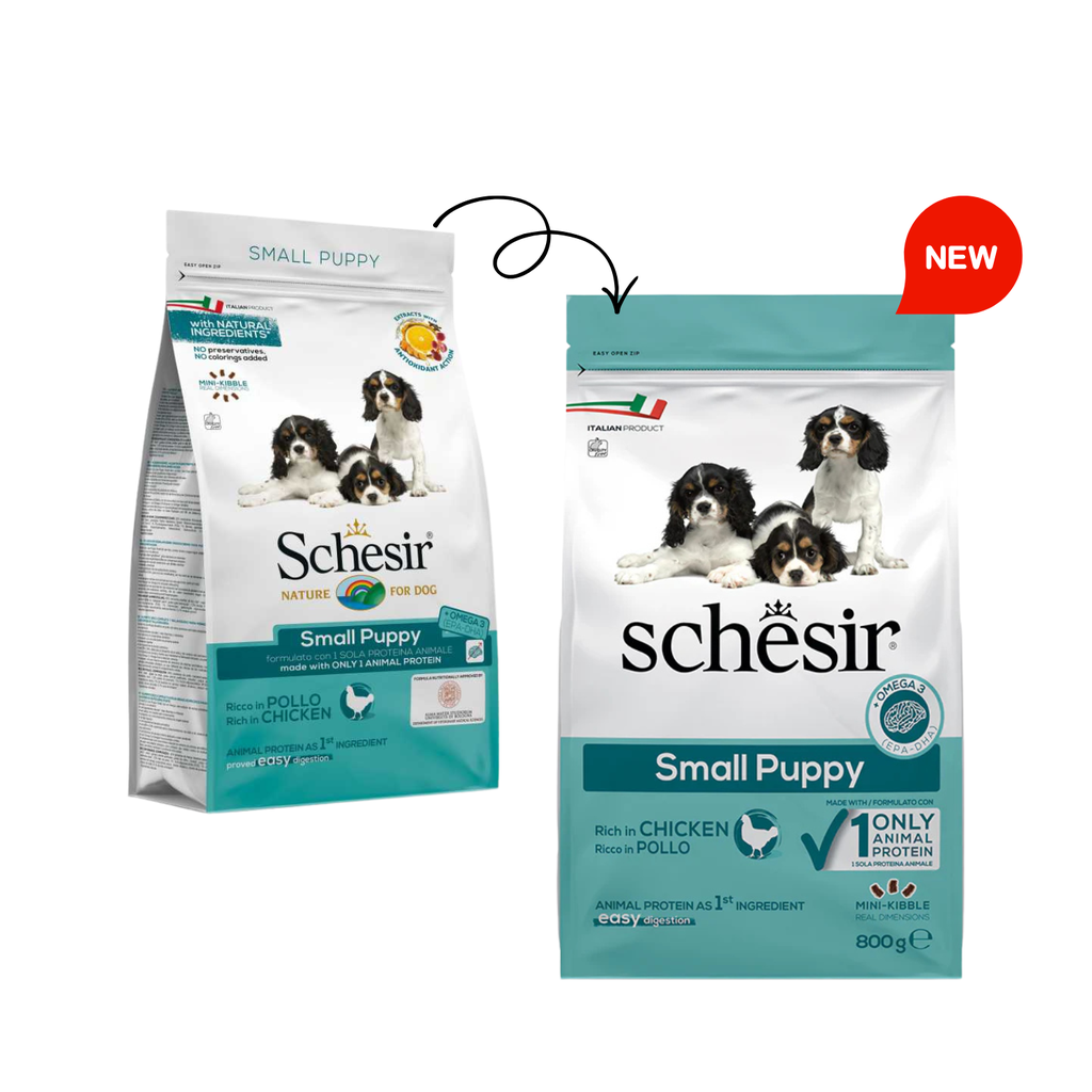 Schesir Dog Dry Food Puppy Chicken-Small 800g