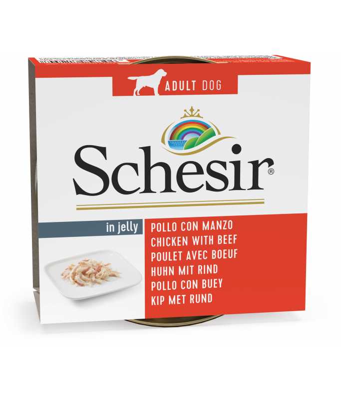 Schesir Dog Wet Food-Chicken Fillets With Beef 150g