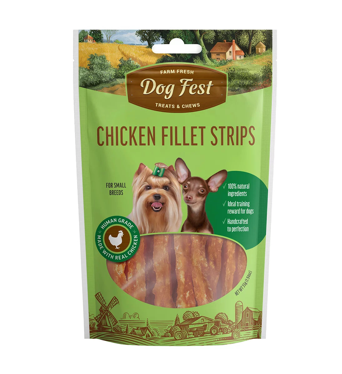 Dog Fest Chicken Fillet Strips for Mini Dogs 55g