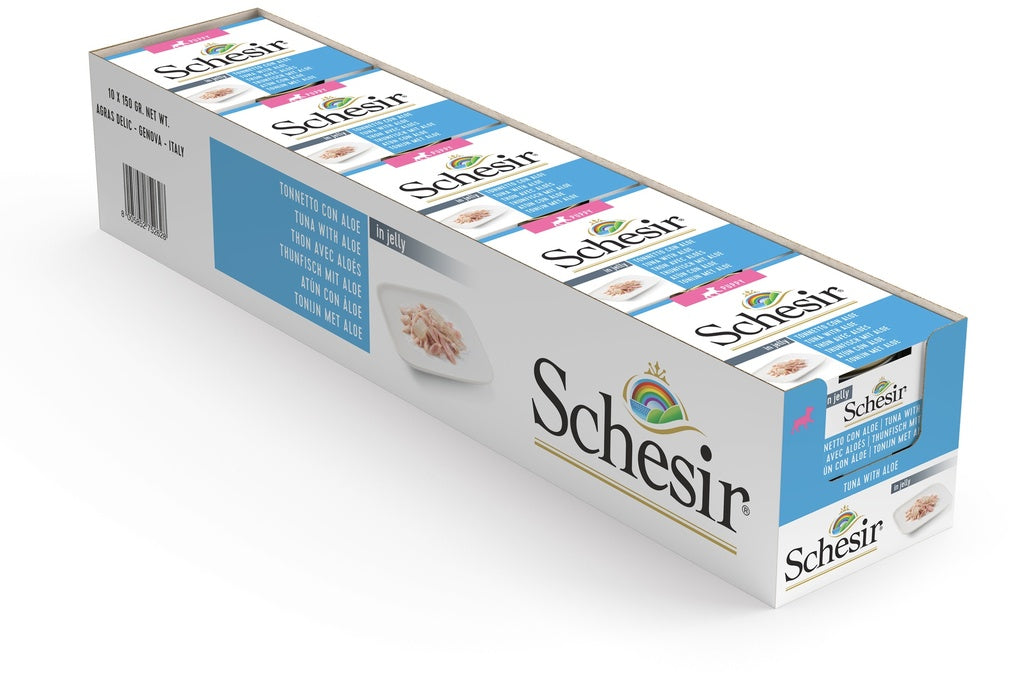 Schesir Puppy Can-Wet Food Tuna with Aloe 150g