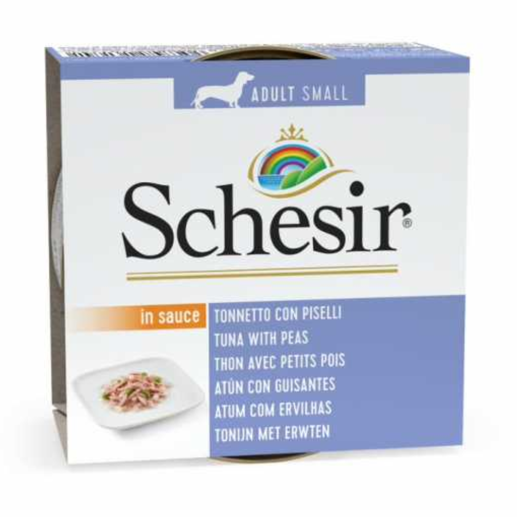 Schesir Dog Wet Food Can-Tuna with Peas 85g
