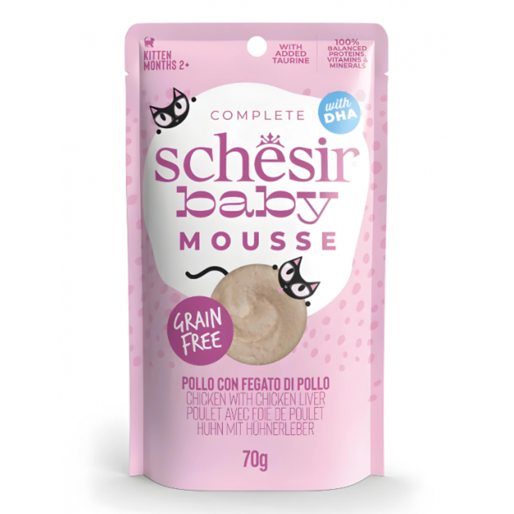 Schesir Baby Mousse Kitten - Chicken With Chicken Liver 70g