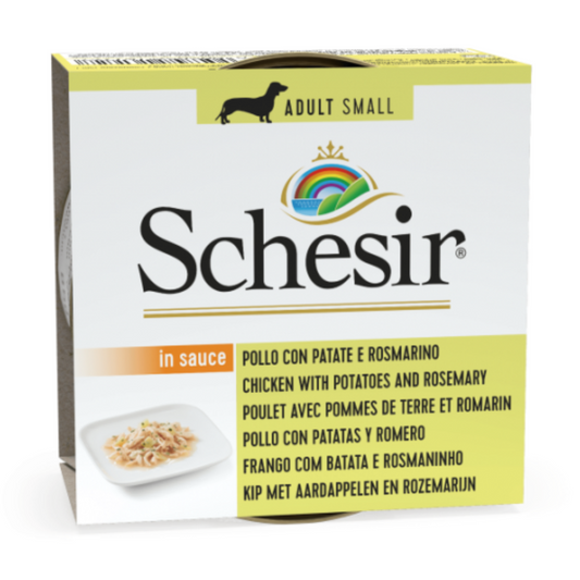 Schesir Dog Wet Food Can-Chicken with Potatoes and Rosemary 85g