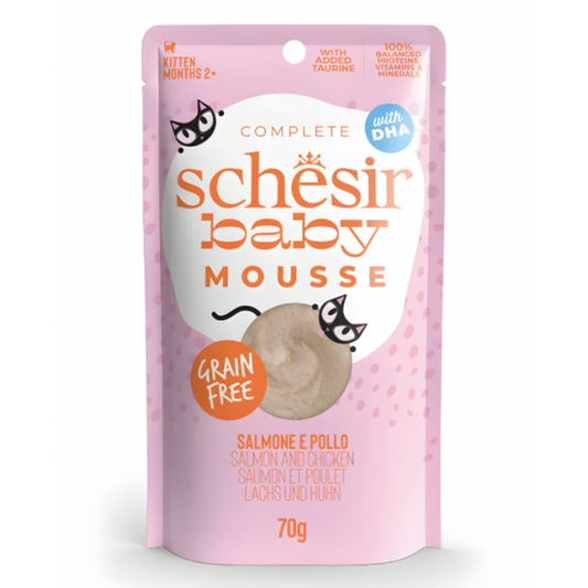 Schesir Baby Mousse Kitten - Salmon And Chicken 70g