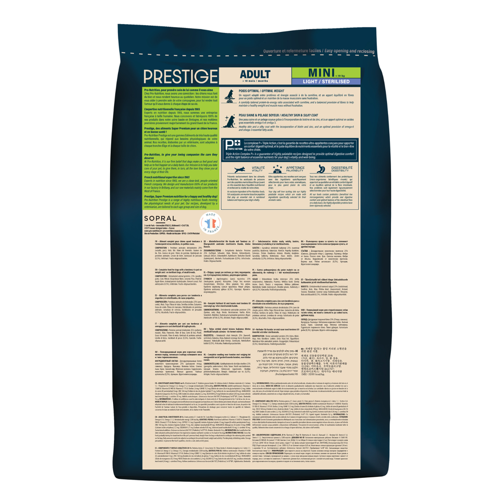 Prestige Light Sterilised Adult Mini Dry Dog Food