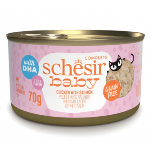 Schesir Baby Kitten Wholefood - Chicken With Salmon 70g