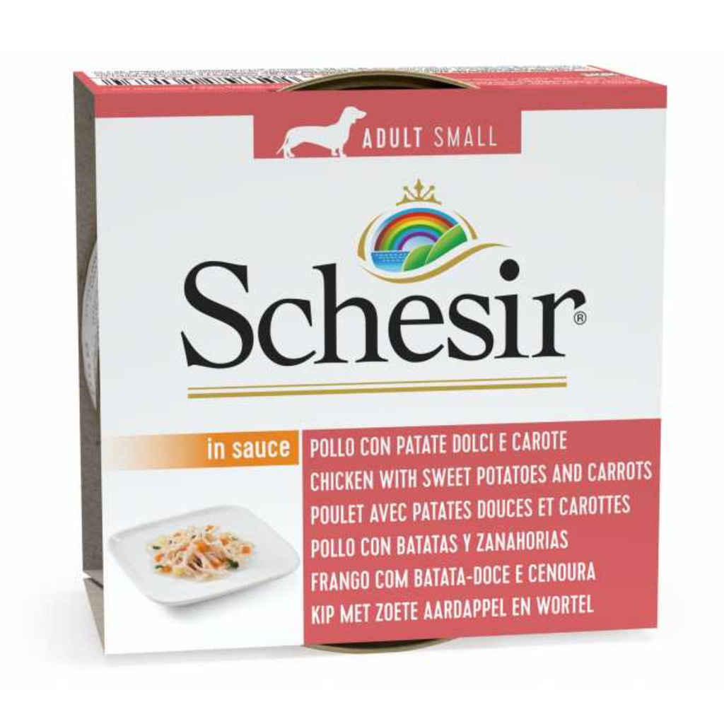 Schesir Dog Wet Food Can-Chicken with Potatoes and Carrots 85g