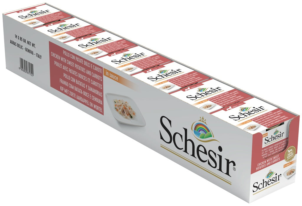 Schesir Dog Wet Food Can-Chicken with Potatoes and Carrots 85g