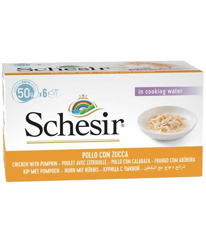 Schesir Cat Multipack Can Chicken with Pumpkin-6x50g