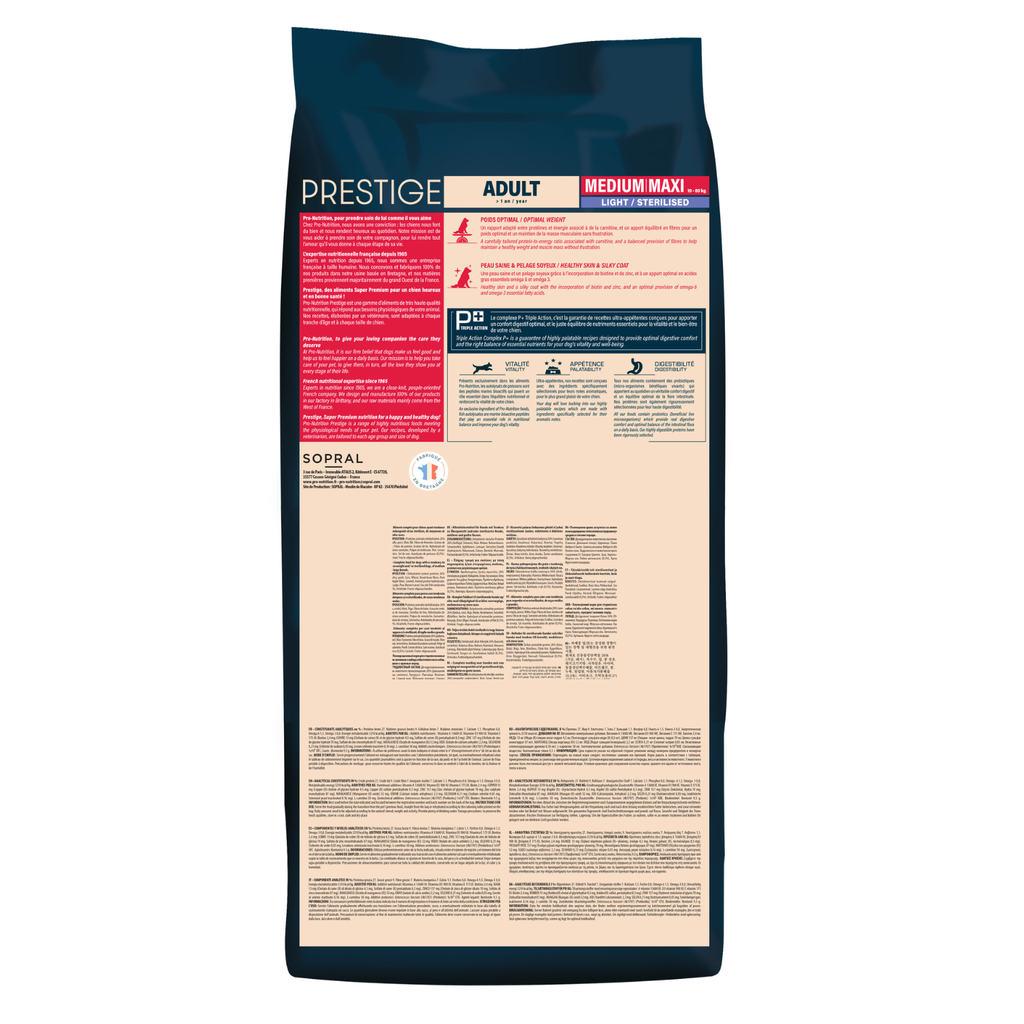 Prestige Light Sterilised Adult Medium & Maxi Dry Dog Food