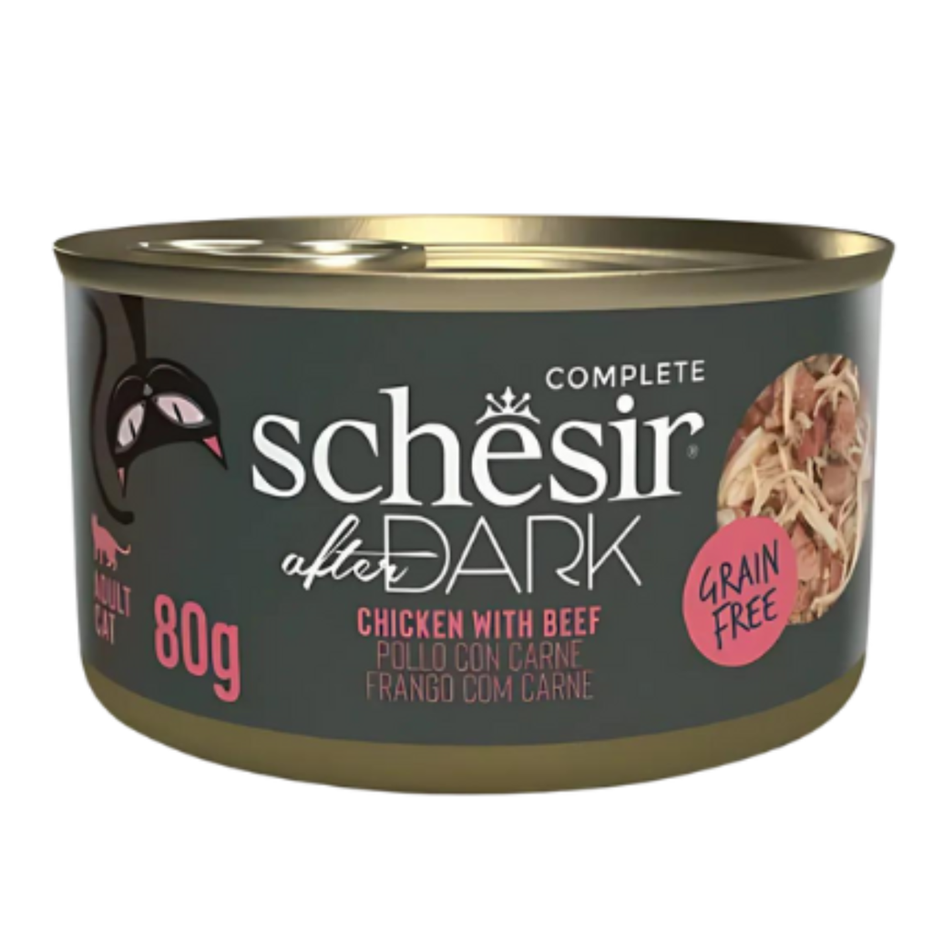 Schesir After Dark Wholefood In Broth For Cat - Chicken With Beef 80g