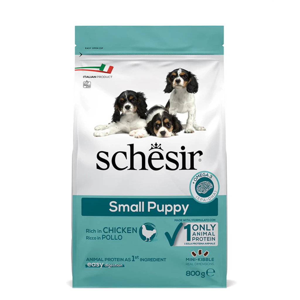 Schesir Dog Dry Food Puppy Chicken-Small 800g