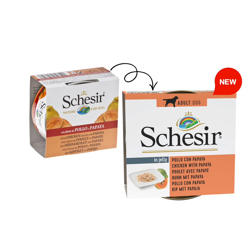 Schesir Dog Wet Food-Chicken Fillets With Papaya 150g