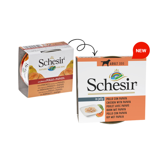 Schesir Dog Wet Food-Chicken Fillets With Papaya 150g
