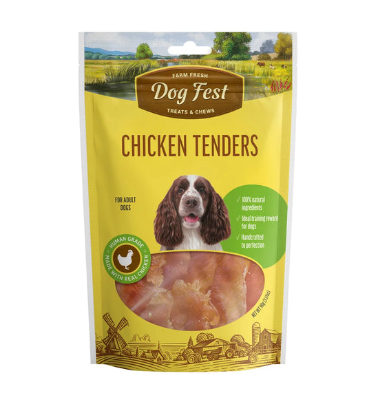 Dog Fest Chicken Tenders For Adult Dogs – 90g