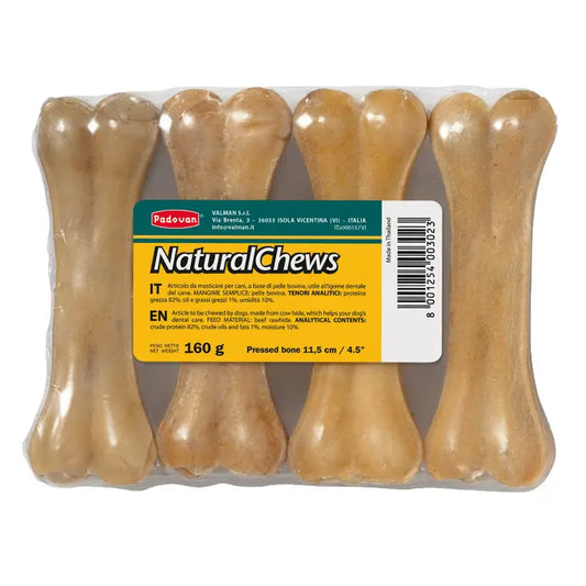 Padovan Natural Chews Bone – 4 pcs – 160g – 11.5cm