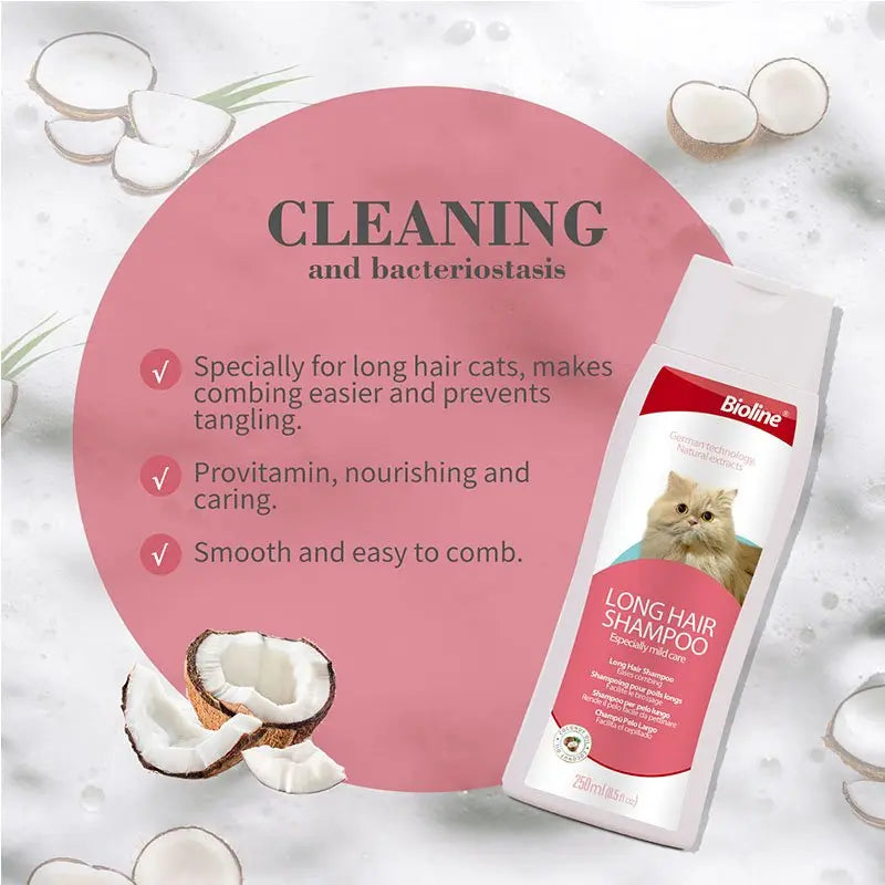 Bioline Long Hair Cat Shampoo 250ml