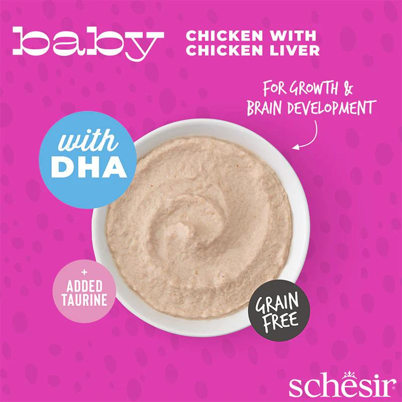 Schesir Baby Mousse Kitten - Chicken With Chicken Liver 70g