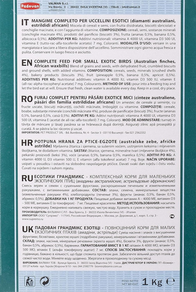Padovan Grandmix Esotici – 1kg