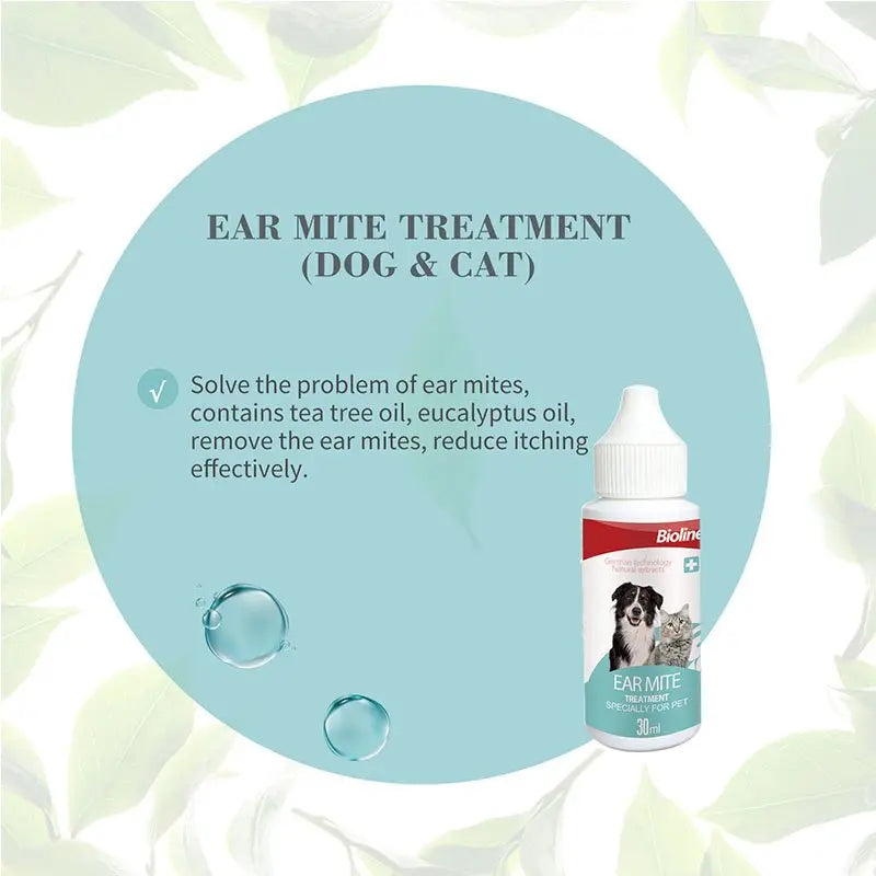 Bioline Ear Mite Treatment 30ml