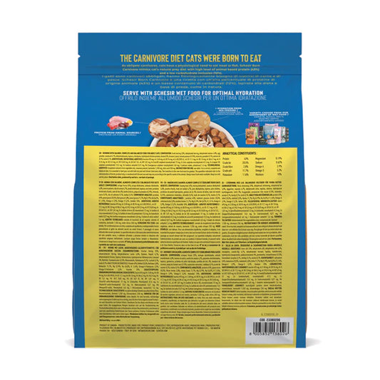 Schesir Born Carnivore Grain Free Oven Baked Dry Food [High-Protein] For Cat - Herring & Salmon 255g
