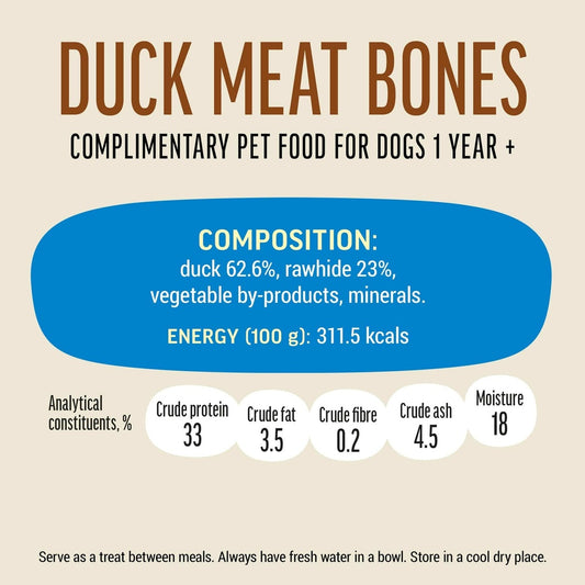 Dog Fest Duck Meat Bones for Mini Dogs 55g