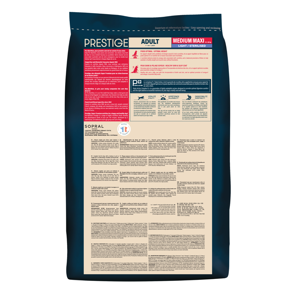 Prestige Light Sterilised Adult Medium & Maxi Dry Dog Food