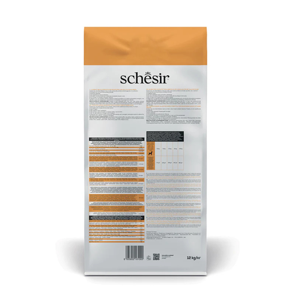 Schesir Medium Adult Maintenance with Chicken 12kg