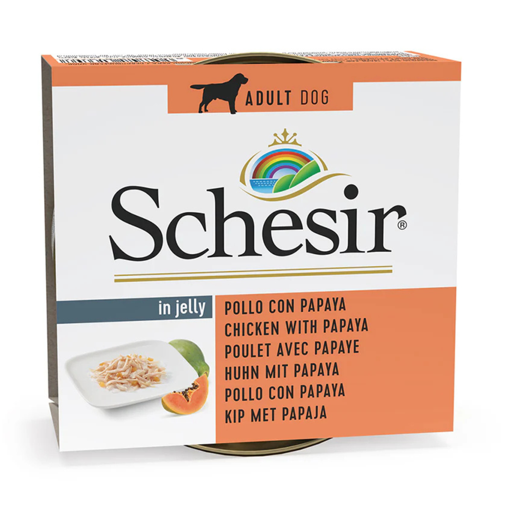 Schesir Dog Wet Food-Chicken Fillets With Papaya 150g