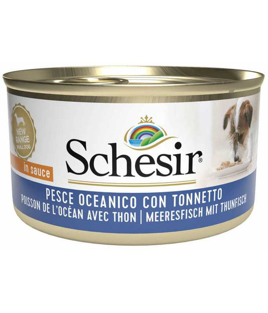 Schesir Dog Wet Food Can-Ocean Fish with Tuna 85g