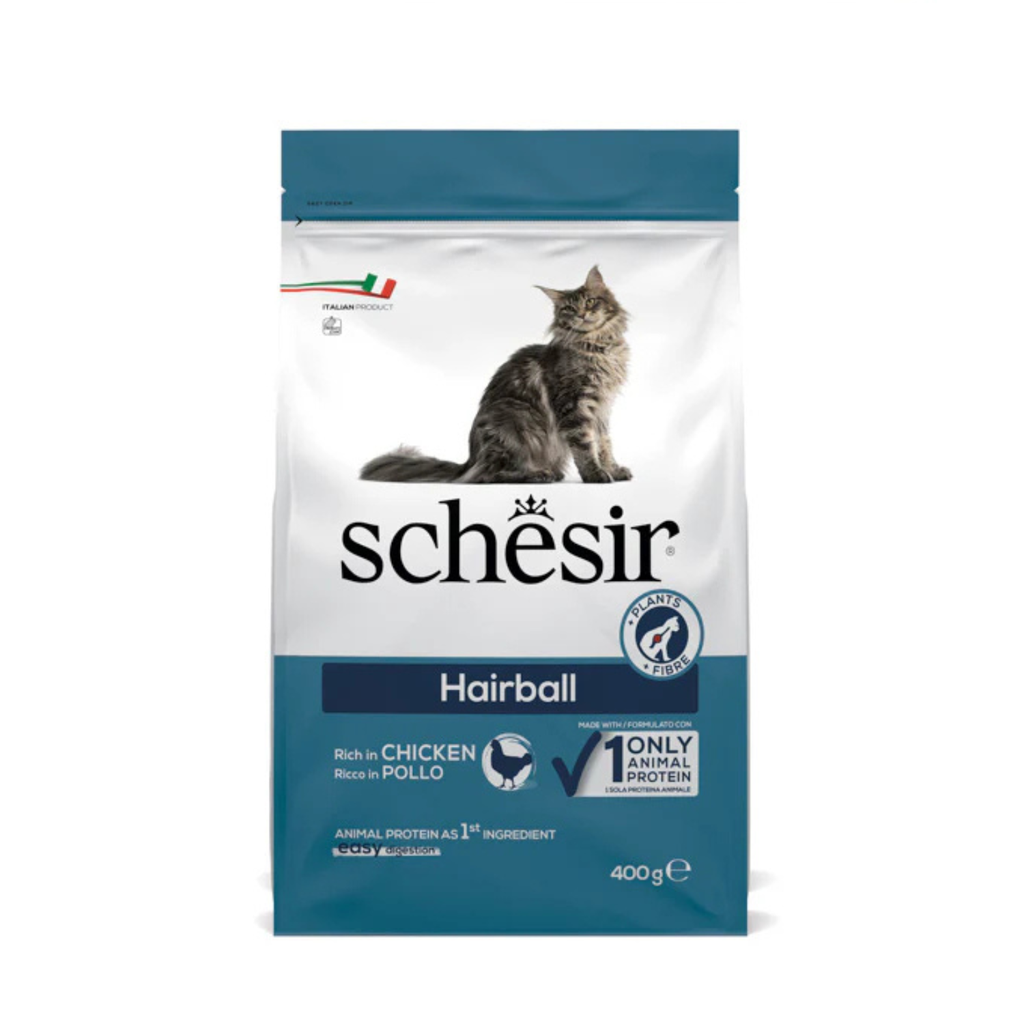 Schesir Cat Dry Food Hairball with Chicken 400g