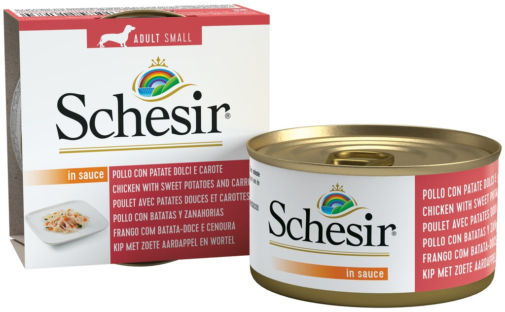 Schesir Dog Wet Food Can-Chicken with Potatoes and Carrots 85g