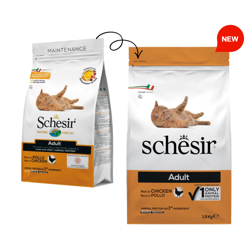Schesir Cat Dry Food Maintenance with Chicken-Adult 1.5kg
