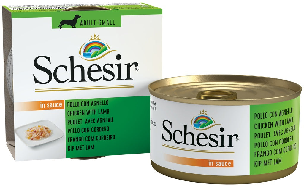 Schesir Dog Wet Food Can-Chicken with Lamb 85g
