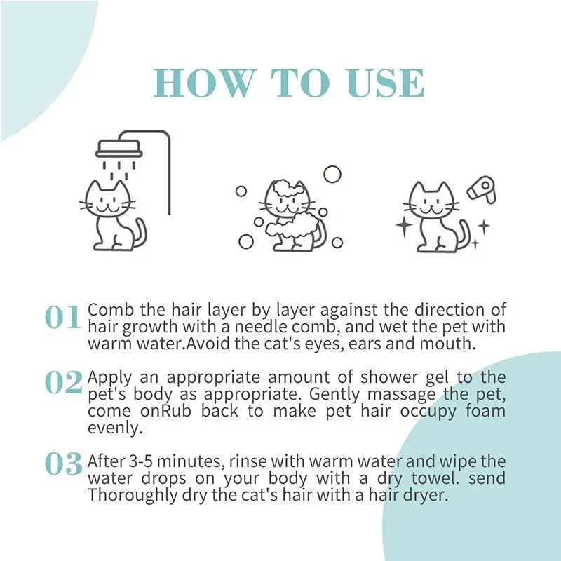 Bioline Deshedding Shampoo for Cats 200ml