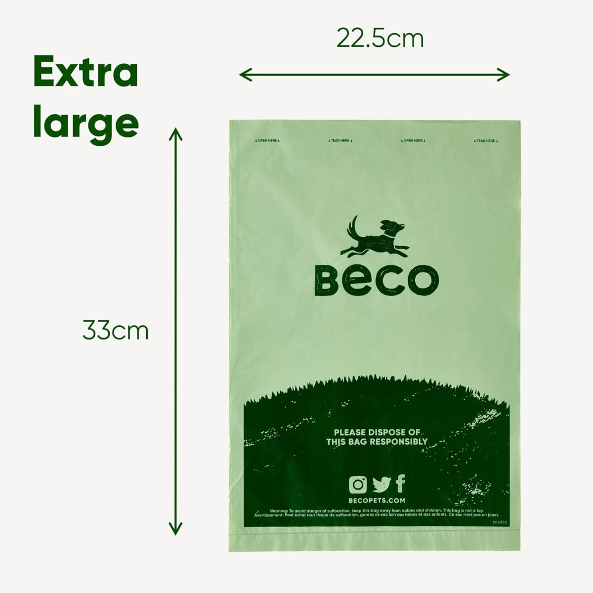 Beco Pets Mint Scented Poop Bags 120pcs